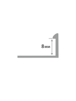 АП  8мм "DO-1" 2,7м Золото мат. Г-об. анод. алюм.