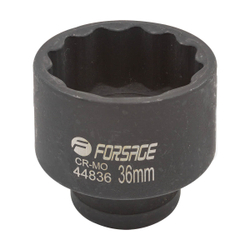 Головка ударная 36мм 12гр.,1/2'' Forsage F-44836