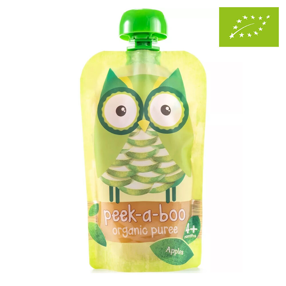 Детское органическое пюре Peek-a-boo из яблок, 113 г