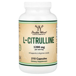 Double Wood Supplements, L-цитруллин, 210 капсул (600 мг в 1 капсуле)