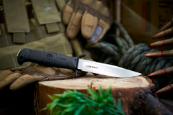 Тактический нож Combat AUS-8 StoneWash Black