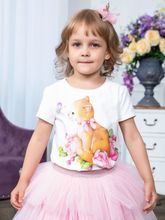 Футболка "Кошечка в пионах"