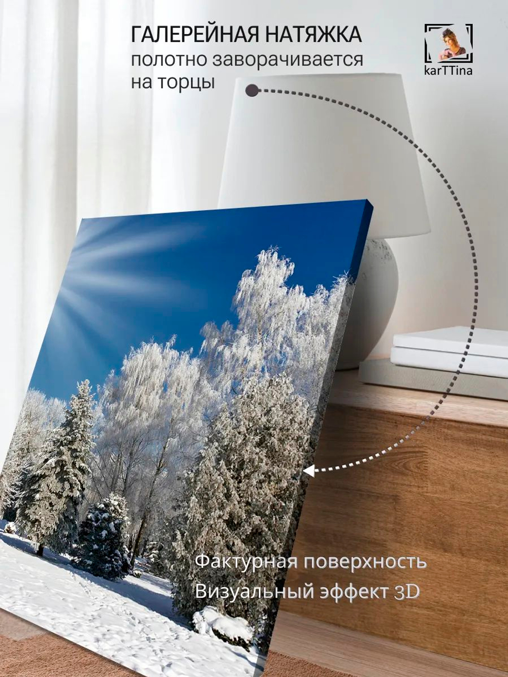Картина "Пролеска", галерейная 50х70см 1шт.