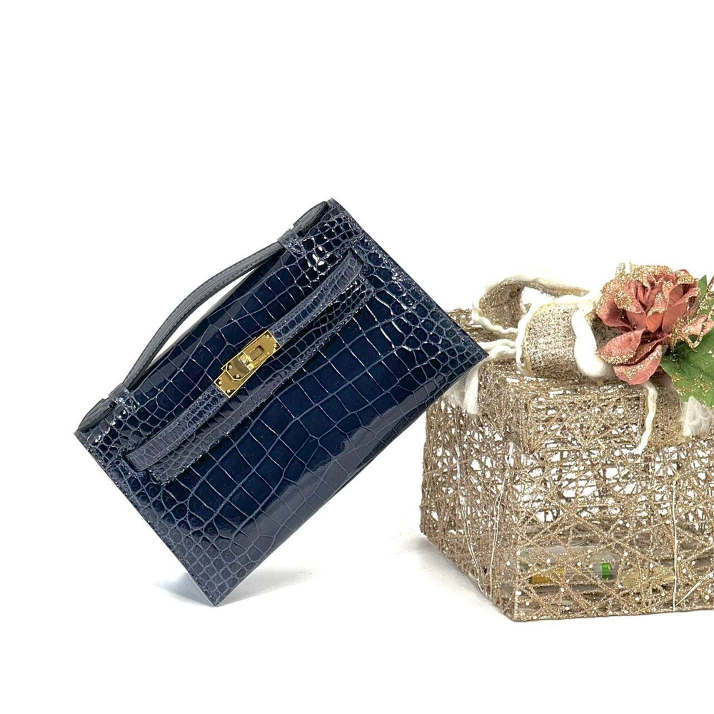 Сумка Hermes из кожи крокодила