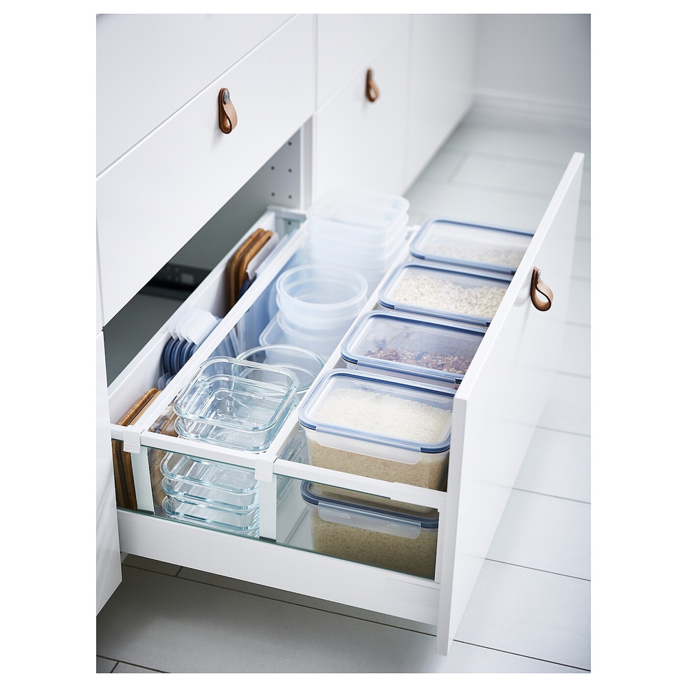 Контейнер пищевой с крышкой IKEA 365+, Пластик, 2 л