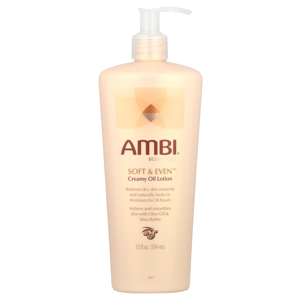 AMBI, Кремообразный масляный лосьон Soft & Even ™, 354 мл (12 жидк. Унций)