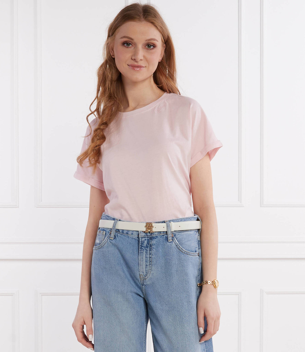 Футболка LIU Pepe Jeans London - пудро-розовый(PL505832)