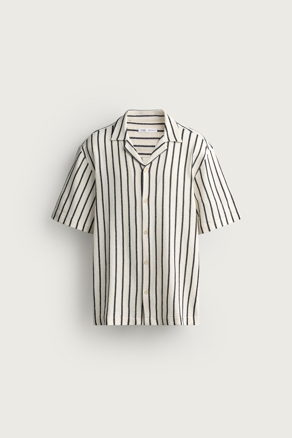 РУБАШКА С РЕЛЬЕФНОЙ ТЕКСТУРОЙ — ZARA