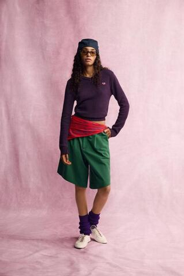 ZARA - FRUIT OF THE LOOM™ ВЯЗАНЫЙ ДЖЕМПЕР С V-ОБРАЗНЫМ ВЫРЕЗОМ, ФИОЛЕТОВЫЙ