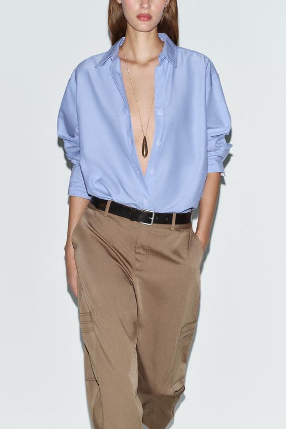 РУБАШКА OXFORD BASIC - ZARA