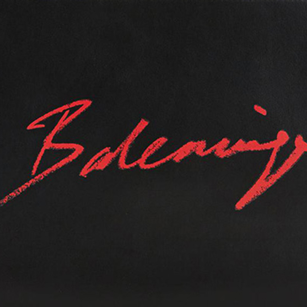 Balenciaga Cow Leather Clutch Regular Men"s Black