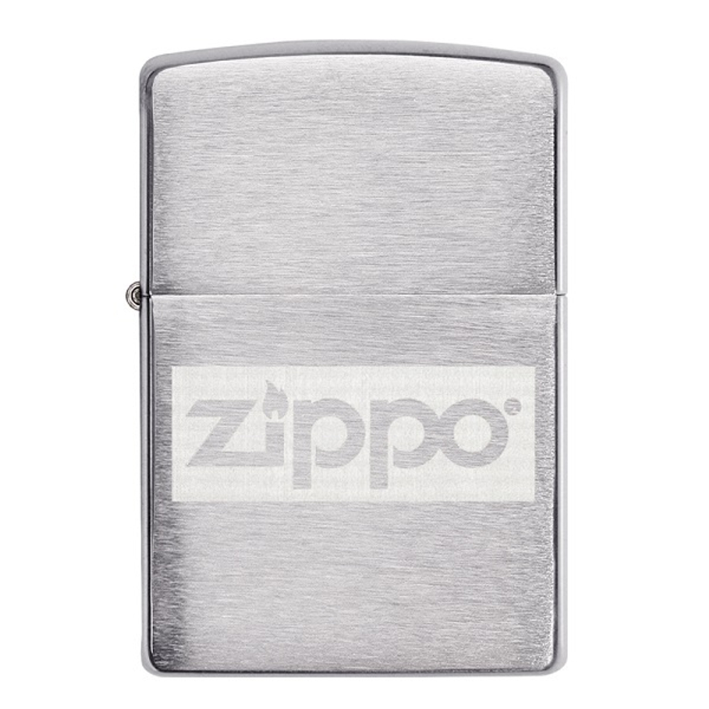 Подарочный набор Zippo (зажигалка Brushed Chrome и фляжка)