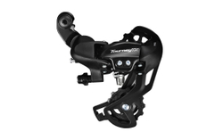 Переключатель задний ShimanoTourney, TX800, SGS, 7/8 скоростей, крепление на болт, черный, без упаковки