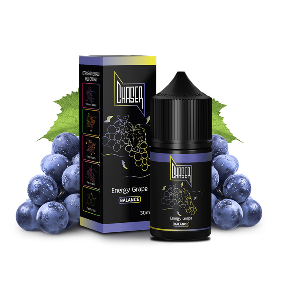 Chaser BLACK - Energy Grape (30ml, 5% nic)