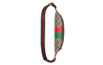GUCCI Canvas Sling Bag, Fanny Pack Regular Men"s Ebony/Brown