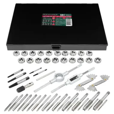 Набор метчиков и плашек 50пр. RockFORCE RF-M050-3