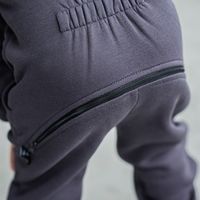 Комбинезон с клапаном и боковыми карманами "Графит" утепленный