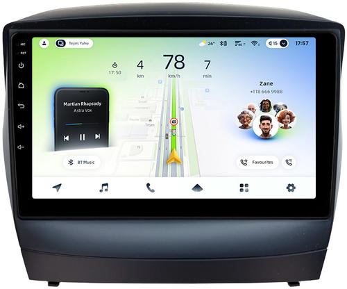 Магнитола для Hyundai iХ35, Tucson 2 2009-2015 (штатный усилитель) - Teyes CC4L-DTS монитор 9" IPS, Android 14, Быстрая, Snapdragon 662, CarPlay, 4G SIM-слот