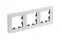 Рамка Systeme Electric ATLASDESIGN Nature 3-постовая стекло белый 38684