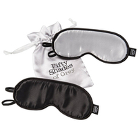 Набор из двух масок на глаза Fifty Shades of Grey No Peeking Soft Twin Blindfold Set