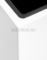 Кашпо TREEZ Effectory Gloss Высокий куб Белый глянцевый лак в-60 см, 31х31 см 1/1 41.3320-05-034-WH-60