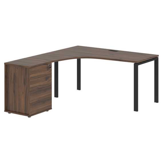 Стол эргономичный с тумбой EUCET 1518(L)  1560х1880х750 EDIS