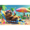Puzzles - "100" - Capybara style relax / Trefl