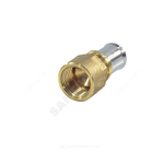 Муфта для МП/PE-X труб латунь пресс Дн 16х3/4" ВР RM109 Giacomini RM109Y043