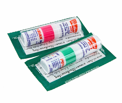 Тайский ингалятор Пой Сиан Inhaler Poy-sian 2 in 1 Green Herb