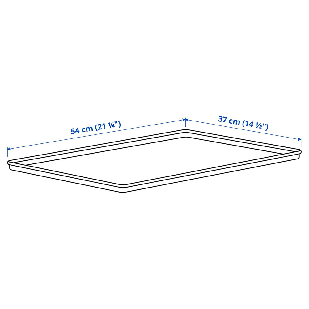 IKEA KUGGIS  (ИКЕА КУГГИС)  -  Крышка - светло-серая 37x54 см