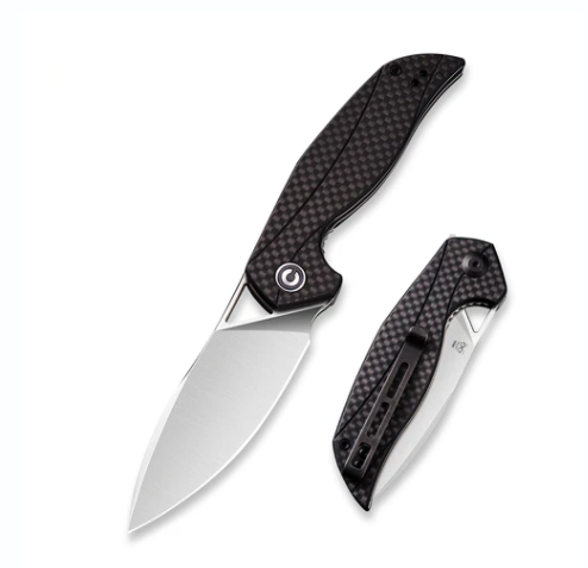 Цена наСкладной нож CIVIVI Anthropos, сталь D2, Black G10/Carbon Fiber