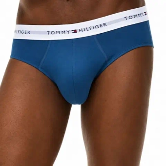 Мужские спортивные боксеры Tommy Hilfiger Stretch Cotton Brief 3P - carbon navy