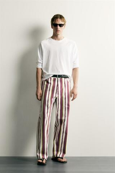 БРЮКИ STRAIGHT FIT В ПОЛОСКУ — ZARA · 2008/172