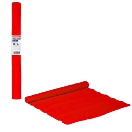Крепированная бумага 50*250, 32г/м2, красная, в рулоне, Brauberg