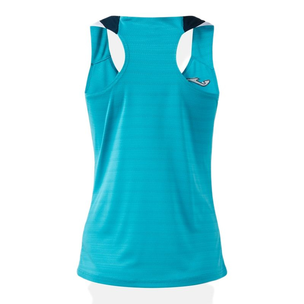 Женский теннисный топ Joma Terra Tank — turquoise/dark navy