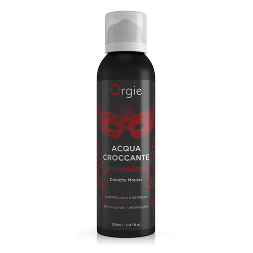 Хрустящая пенка для массажа с ароматом клубники Orgie Acqua Croccante Strawberry 150мл