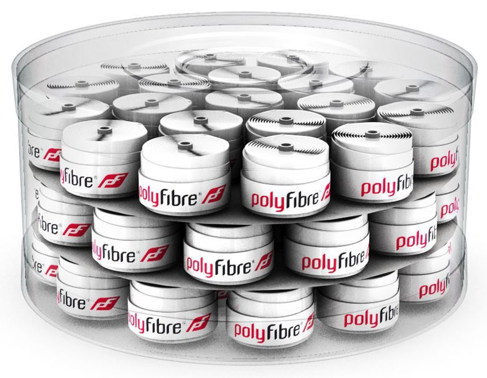 Намотки теннисные Polyfibre Omnigrip Overgrip 60P - white
