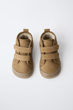 ZARA КОЖАНЫЕ БОТИНКИ BAREFOOT, КОРИЧНЕВЫЙ