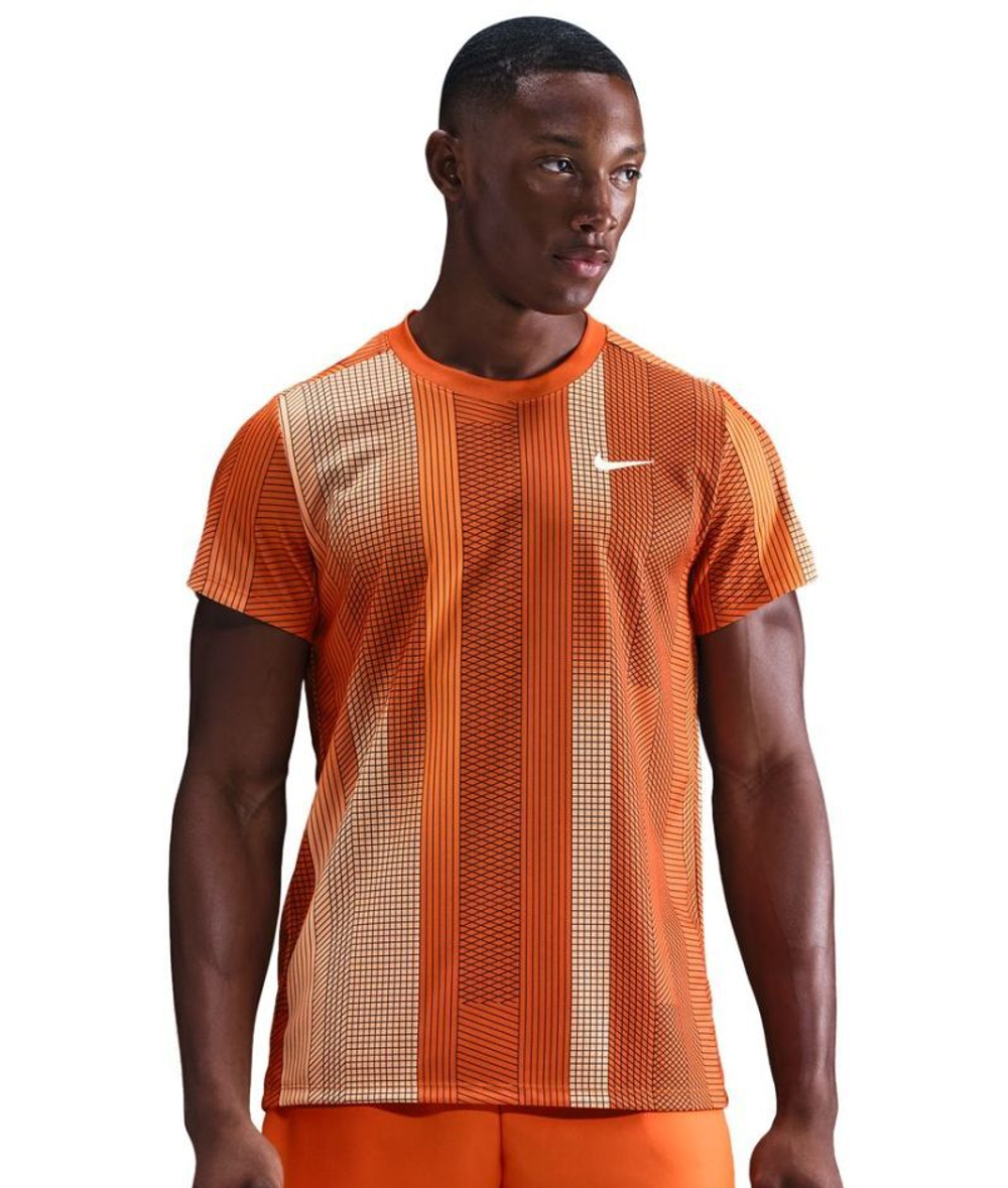 Мужская теннисная футболка Nike Court Victory - campfire orange/white