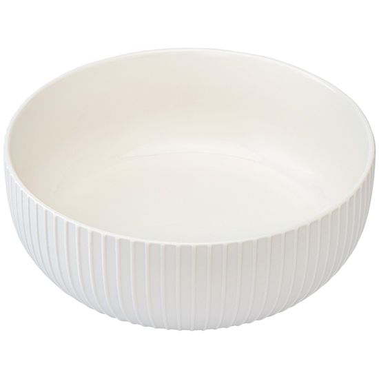 Салатник с крышкой из каучукового дерева soft ripples, dual glazing, D22 см