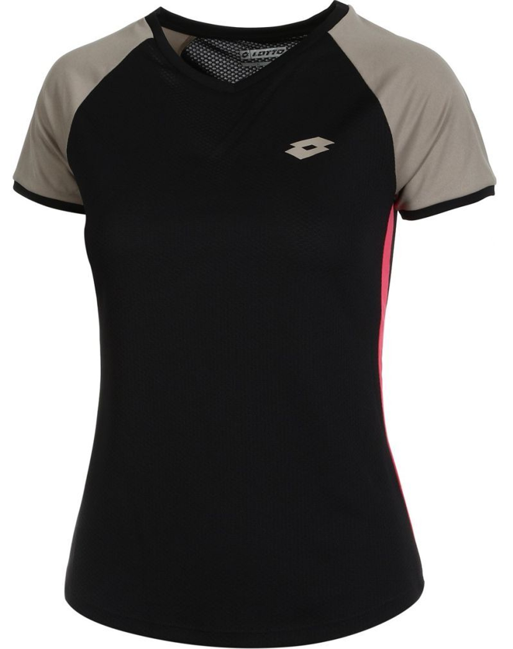 Женская теннисная футболка Lotto Superrapida VI T-Shirt - черный