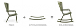Лаунж-кресло пластиковое, Nardi Folio, антрацит