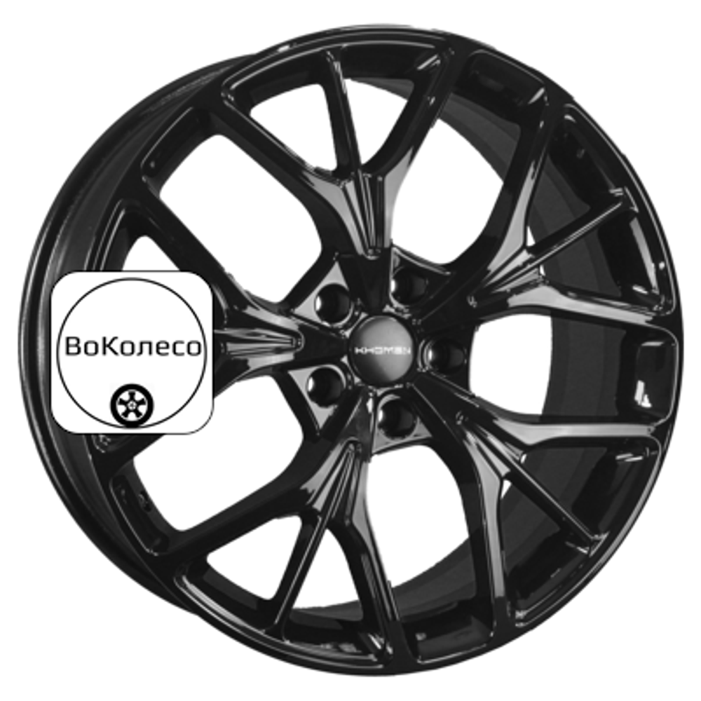 8x20/5x108 ET46 D63,4 KHW2012 (Tugella New) Black Khomen Wheels
