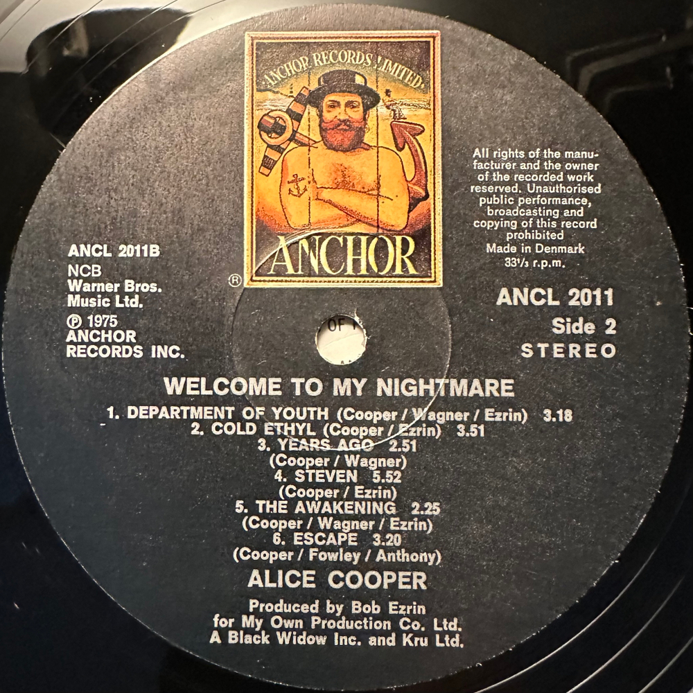 Alice Cooper - Welcome To My Nightmare (Дания 1975г.)