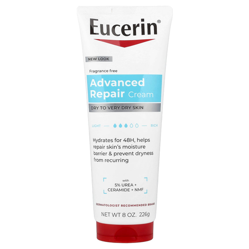 Eucerin, Улучшенный восстанавливающий крем, без отдушек, 226 г (8 унций)