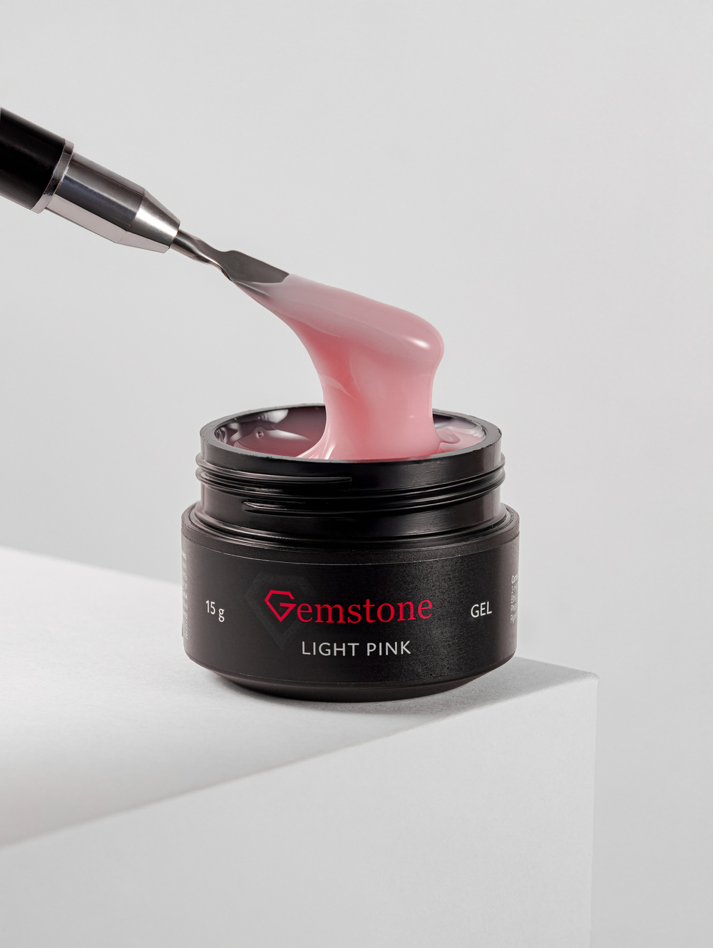 Gemstone Гель моделирующий Hema free, 15 мл Light Pink Светло-розовый (холодный)