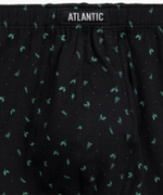 Мужские трусы шорты Atlantic, набор из 3 шт., хлопок, черные + изумрудные, 3MH-196