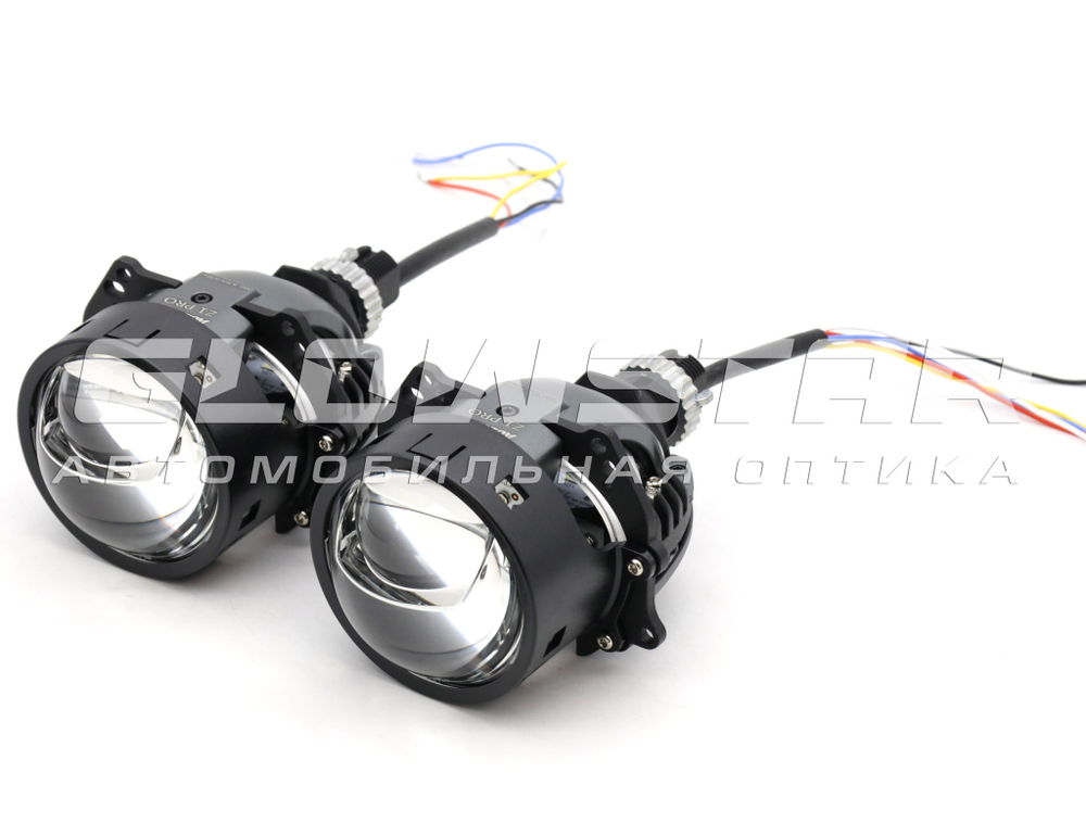 Билед модули Aozoom Z1 Pro Black King Kong Laser Original 3.0 дюйма, 2 чипа, 5500K, 12V, 55W/75W, крепление 3R и гаечное (комплект, 2шт)