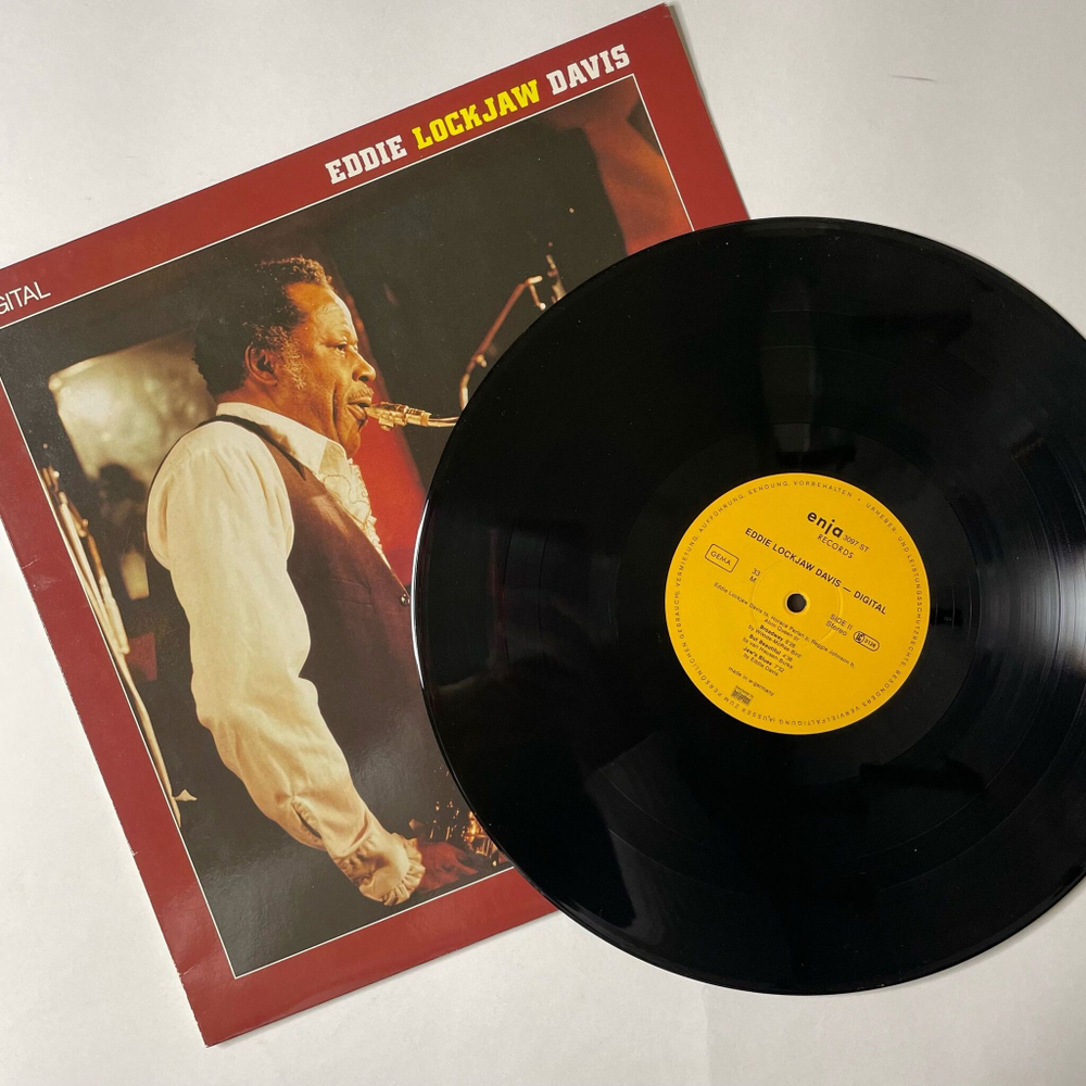 Винтажная виниловая пластинка LP Eddie Lockjaw Davis Jaw's Blues (Germany 1981)