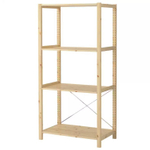 Стеллаж 4 полки Ивар №1 IVAR, 89x50x179 см, массив сосны